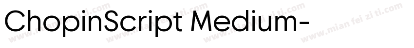 ChopinScript Medium字体转换